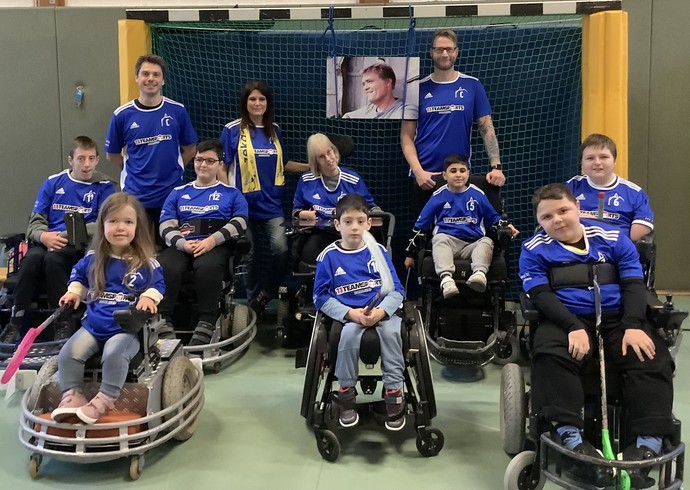 Die Bochumer Mannschaft im Tor