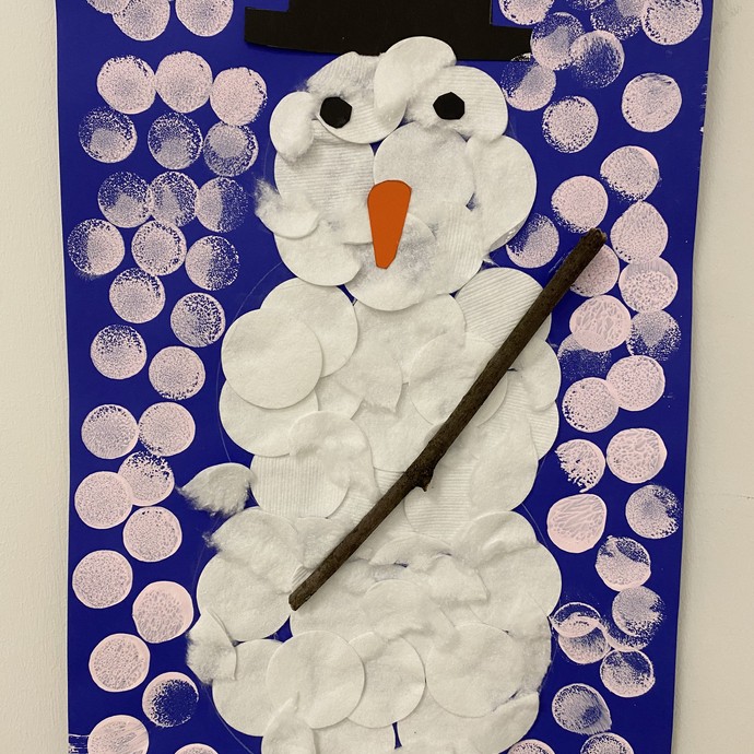 Wettbewerbsbeitrag "Schneemann" (vergrößerte Bildansicht wird geöffnet)