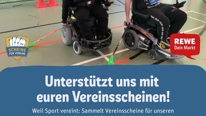 Werbeposter der Rewe Aktion "Scheine für Vereine" Werbeposter der Rewe Aktion "Scheine für Vereine"