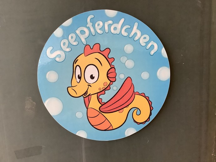 Bild mit einem Seepferdchen