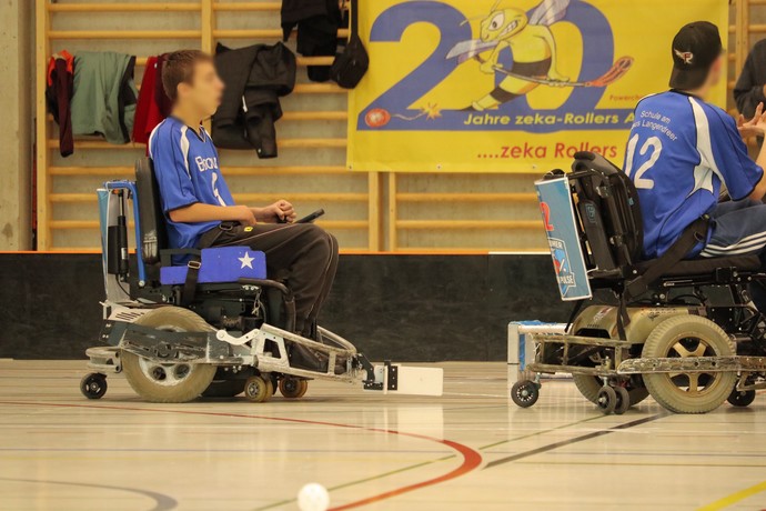 Spielszene eines E-Hockeyspiels