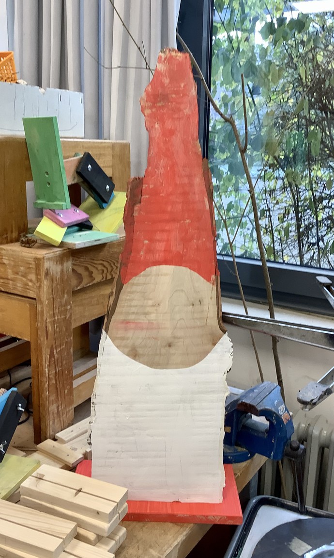 Ein Weihnachstmann aus Holz.