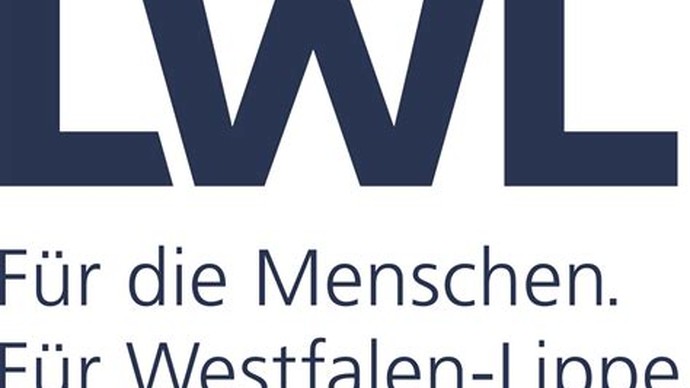 In Großbuchstaben LWL Darunter der Text Für die Menschen. Für Westfalen Lippe.