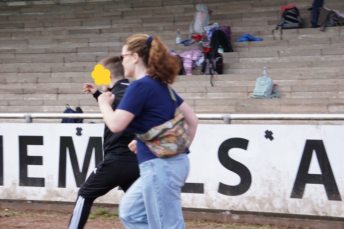 Schüler beim Sprint