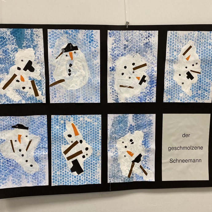 Wettbewerbsbeitrag "Geschmolzener Schneemann" (vergrößerte Bildansicht wird geöffnet)