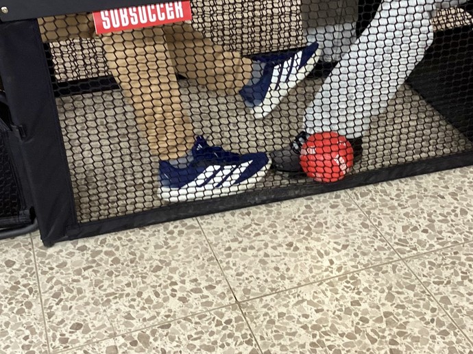 Ausschnitt aus einem Sitzfußballspiel